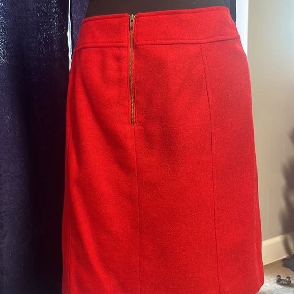Talbots Red Wool Blend Pencil Skirt, Size 4 - Picture 4 of 4